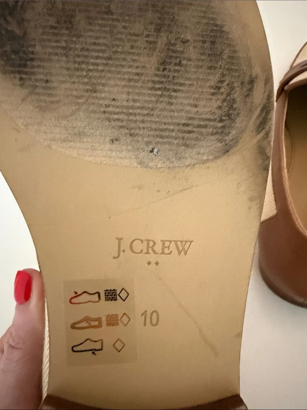 J. Crew Cream Canvas and Brown Leather Penny Loafers